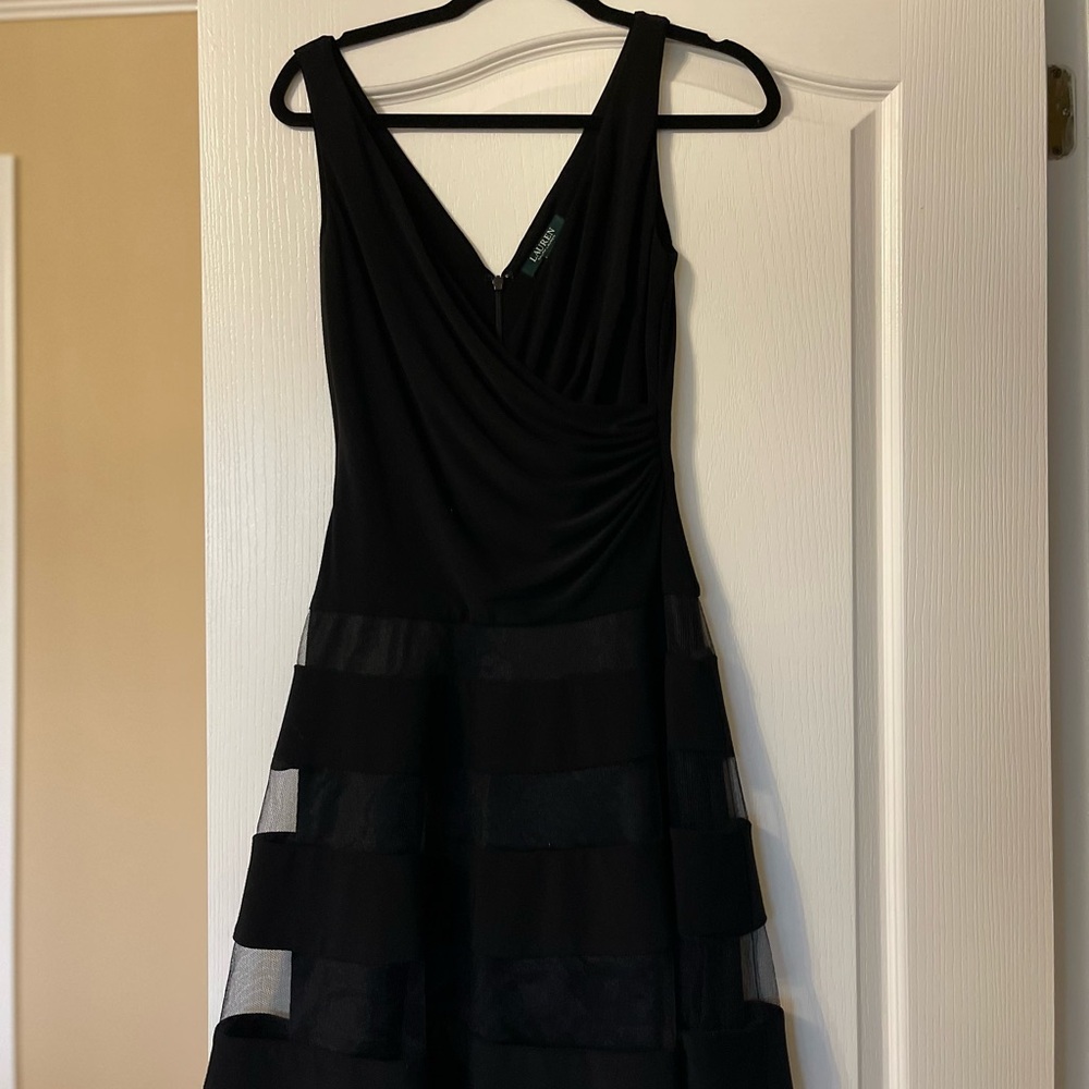 Ralph Lauren Elegant Black Sleeveless Dress